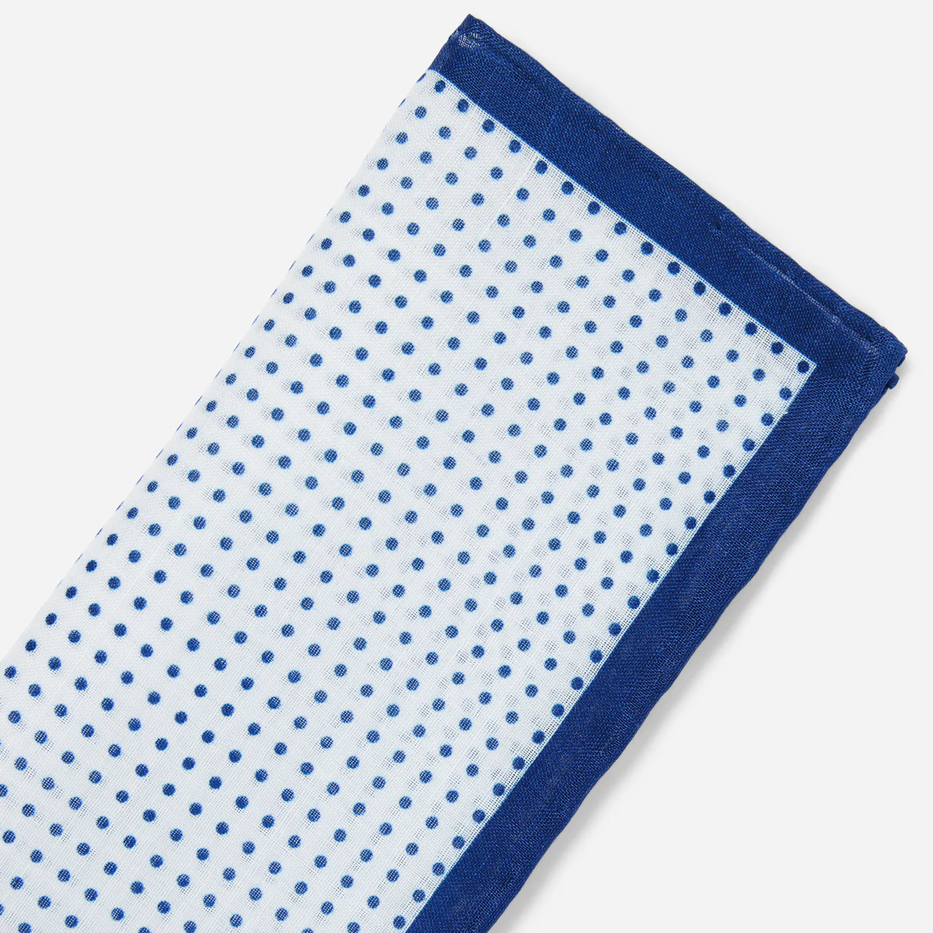 Domino Dots Navy Pocket Square