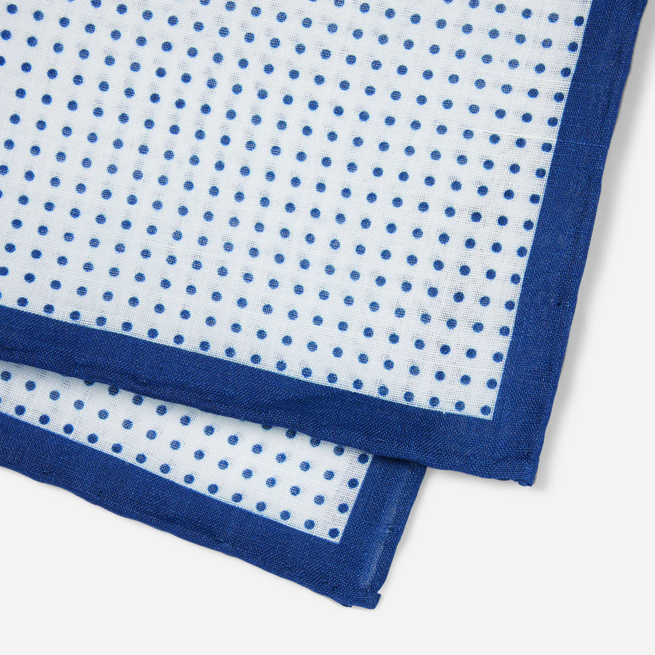 Domino Dots Navy Pocket Square