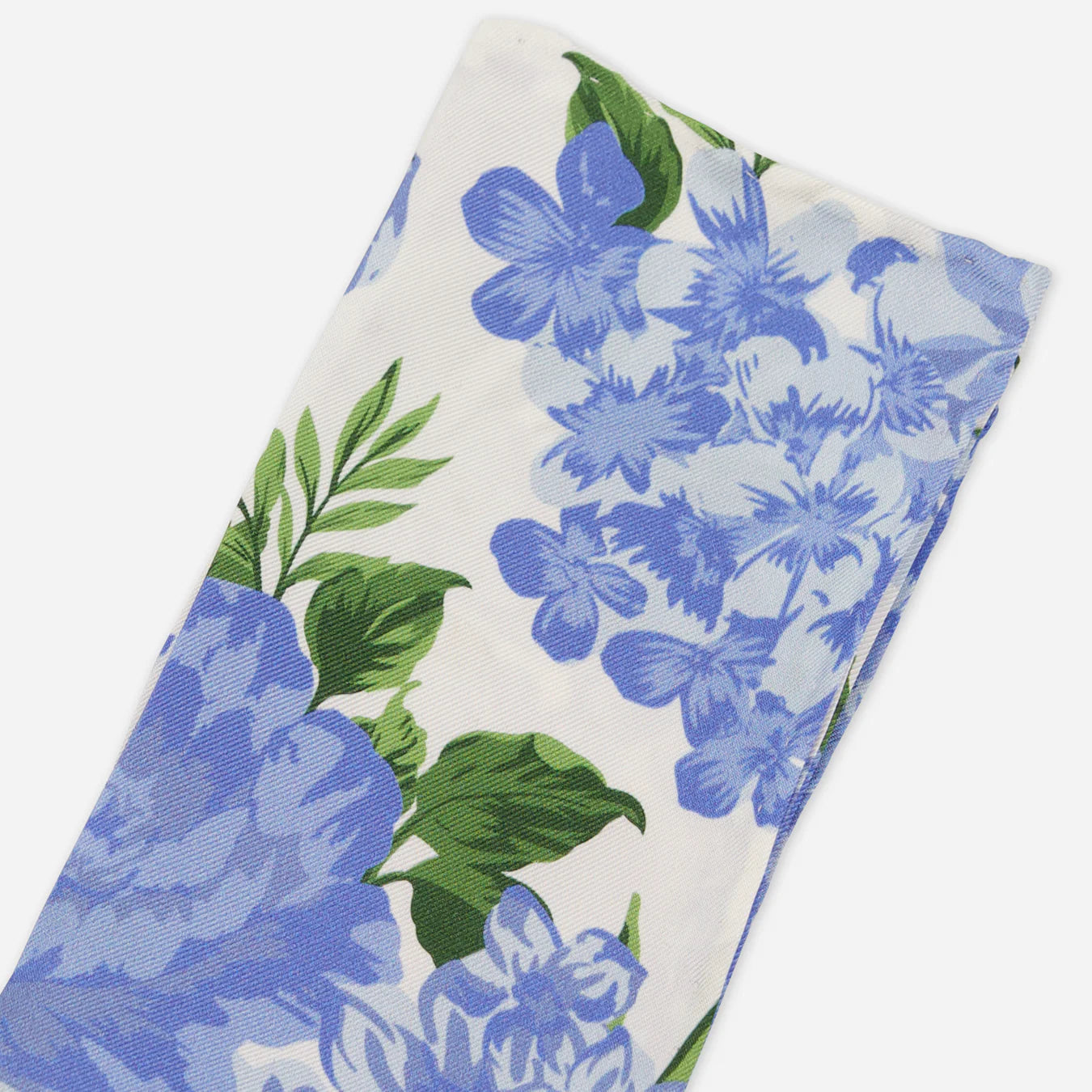 Mumu Weddings - Cottage Floral Blue Pocket Square