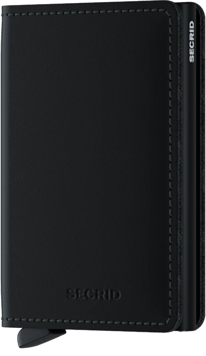 Slim Wallet Matte Black