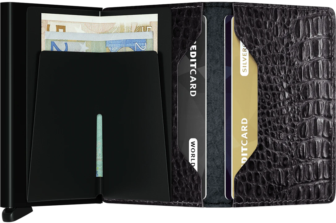 Nile Black Slim Wallet