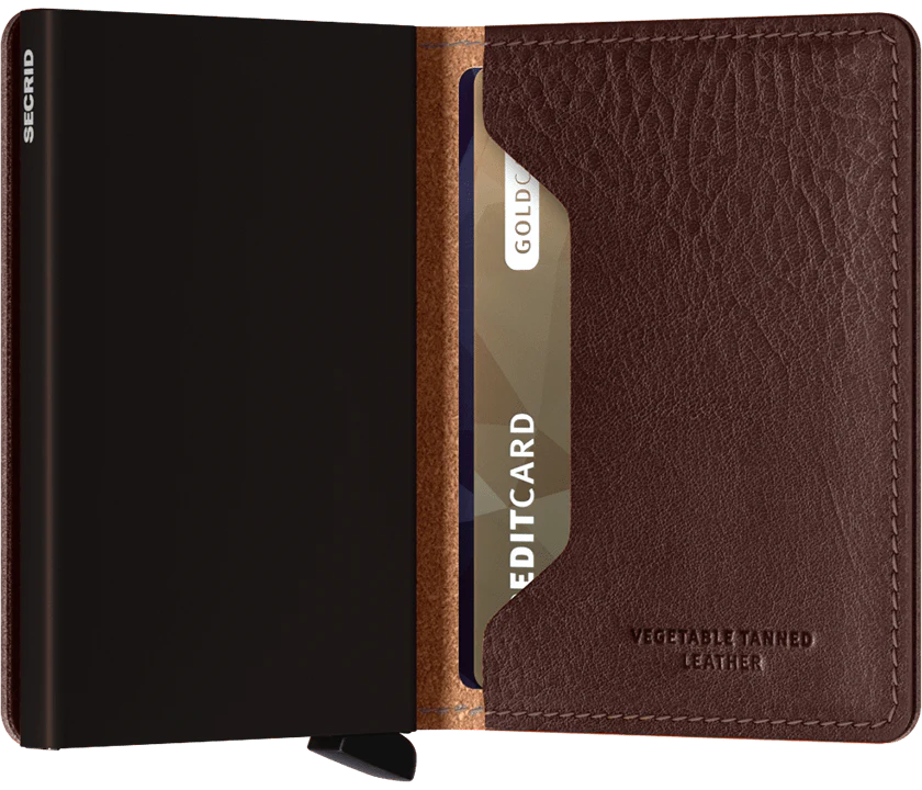 Slimwallet Veg Espresso Brown