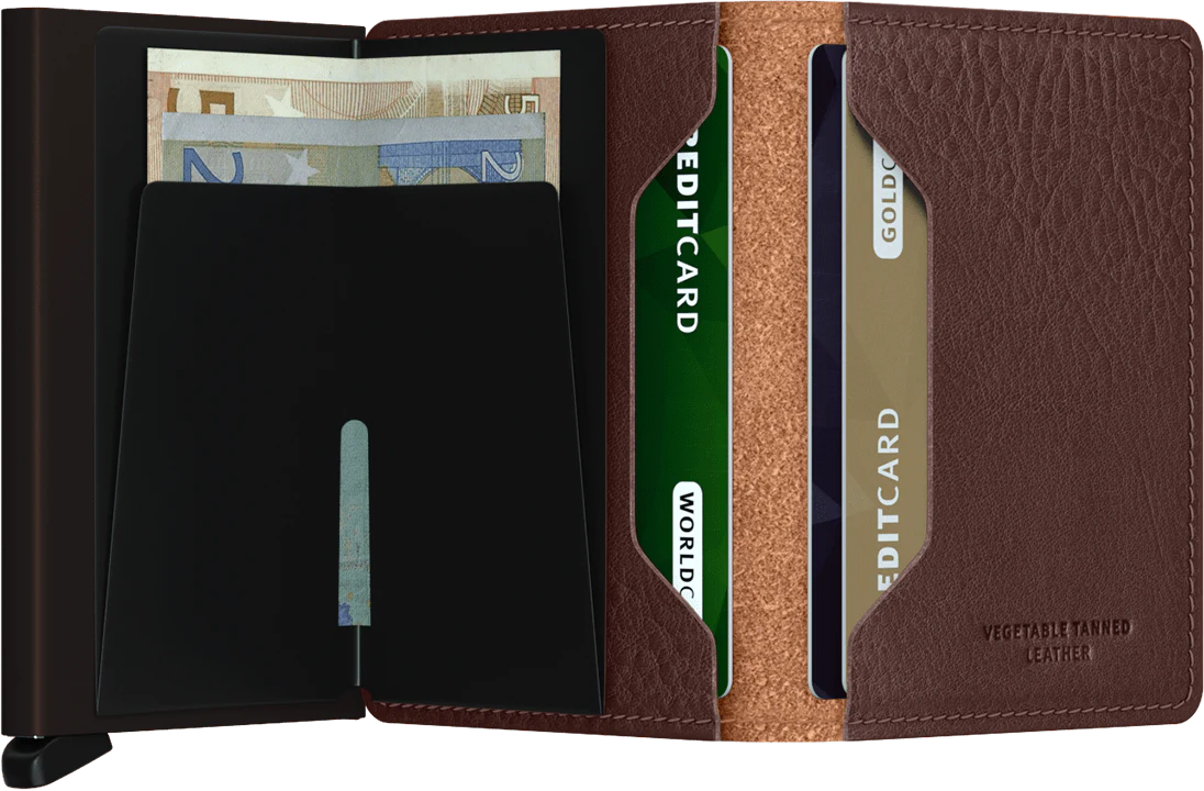 Slimwallet Veg Espresso Brown