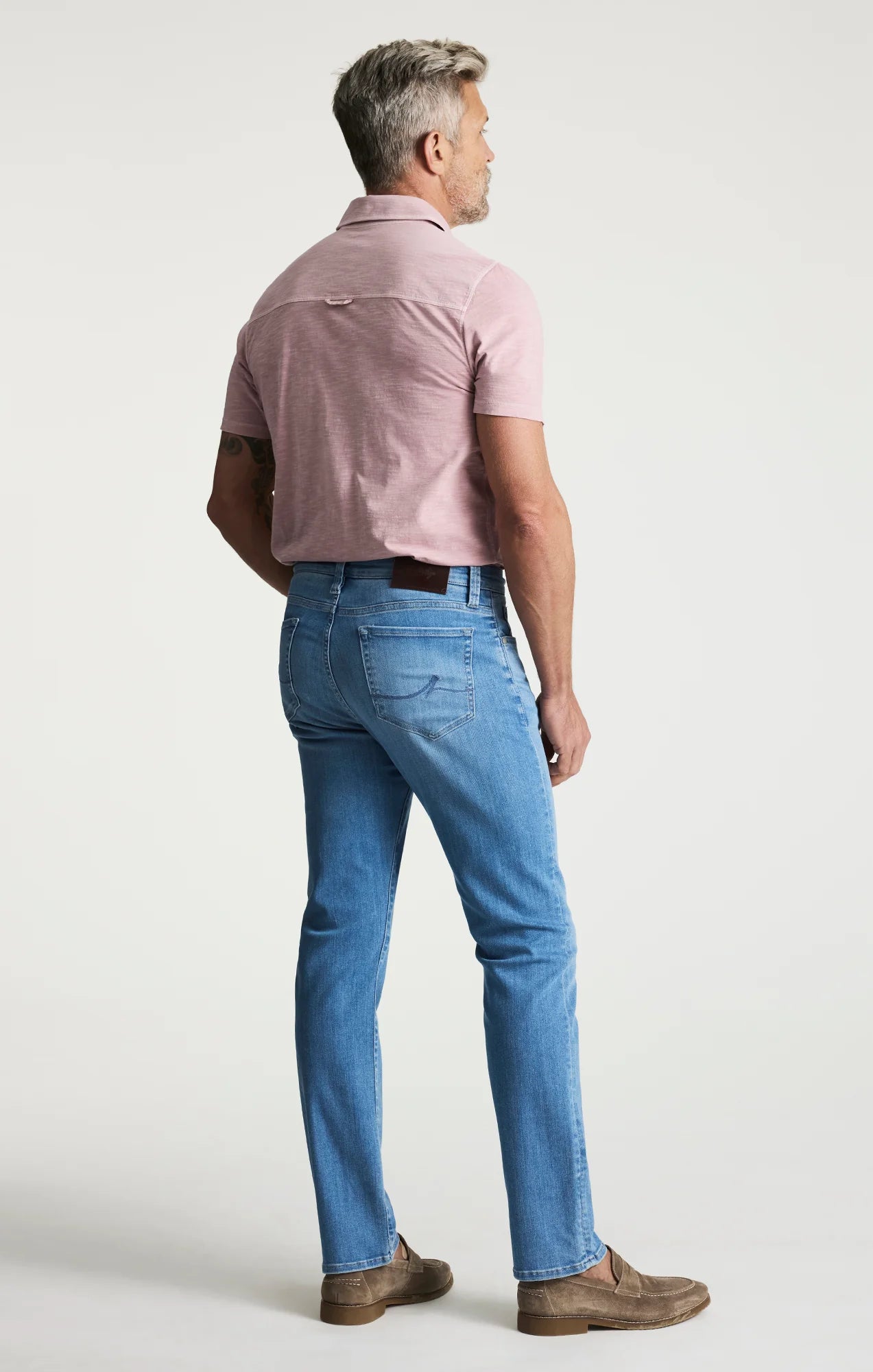 34 Heritage | Courage Straight Leg Jean Light Brushed Urban | Blue