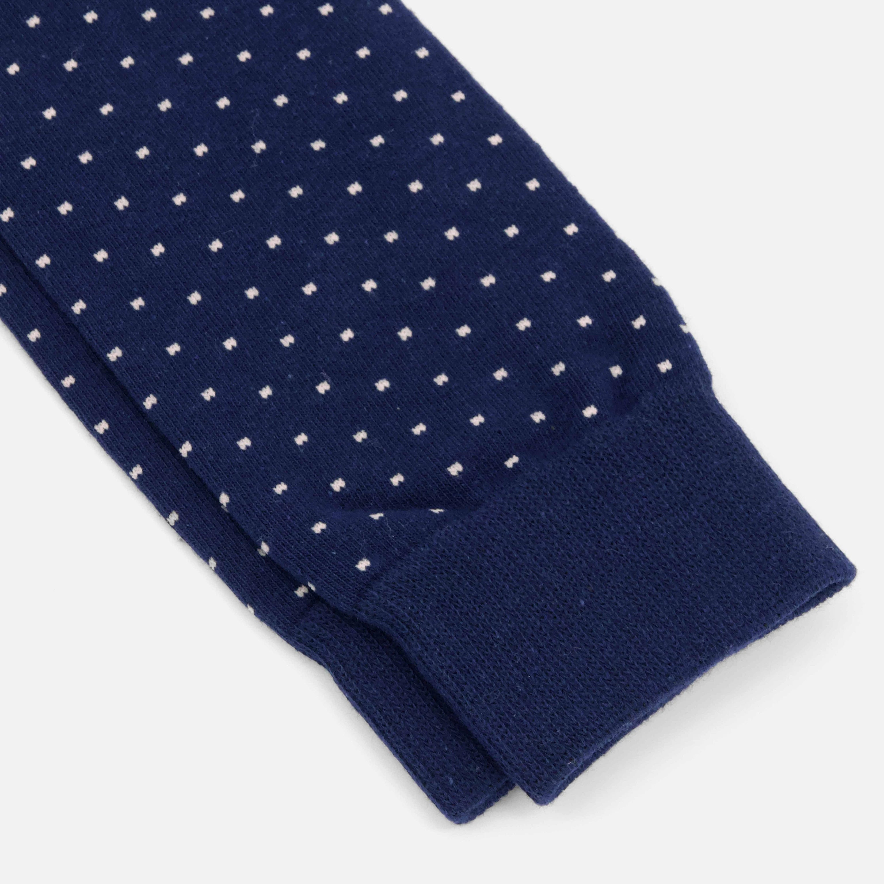 Mumu Weddings - Seaside Dot Navy Socks