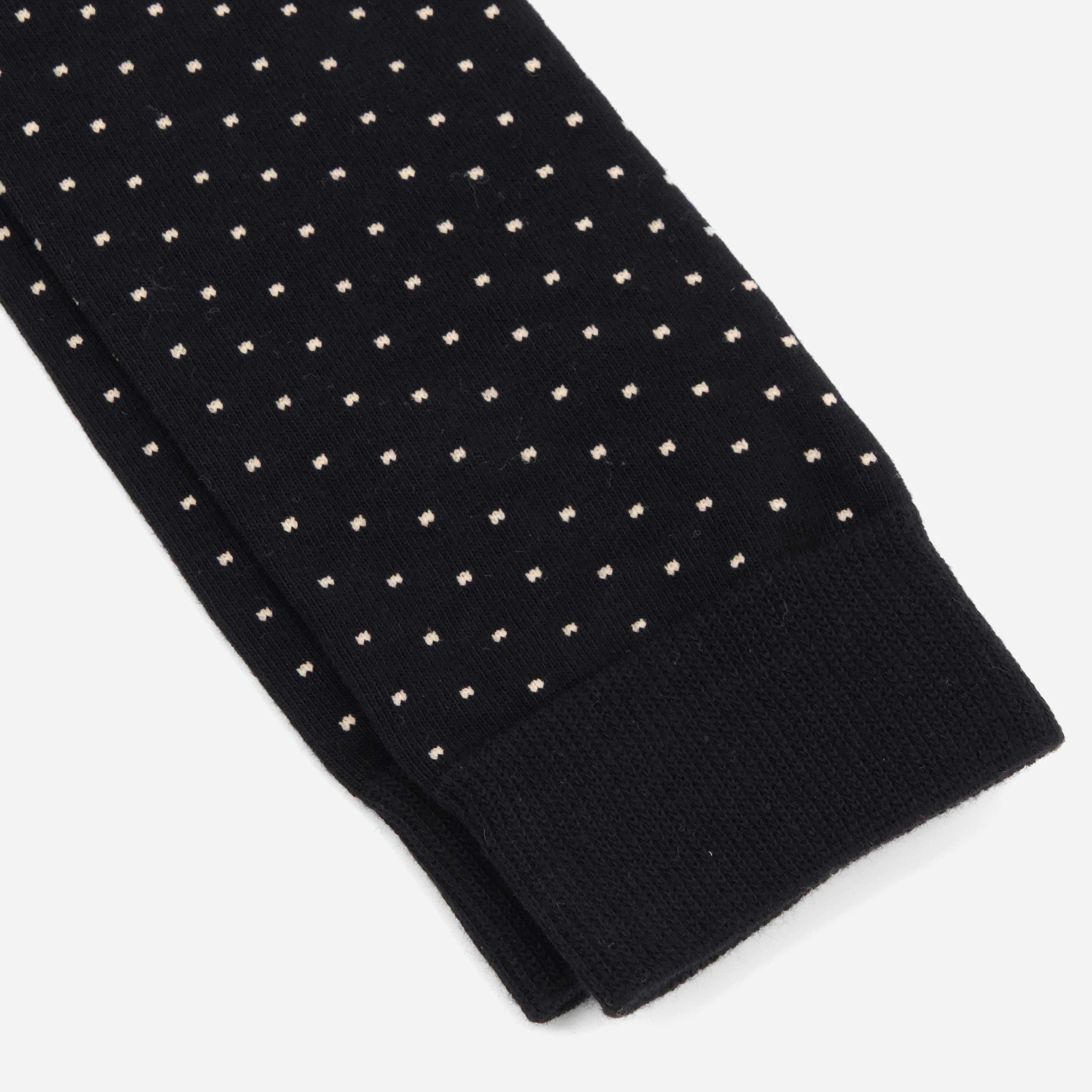 Mumu Weddings - Seaside Dot Black Socks