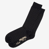 Mumu Weddings - Seaside Dot Black Socks