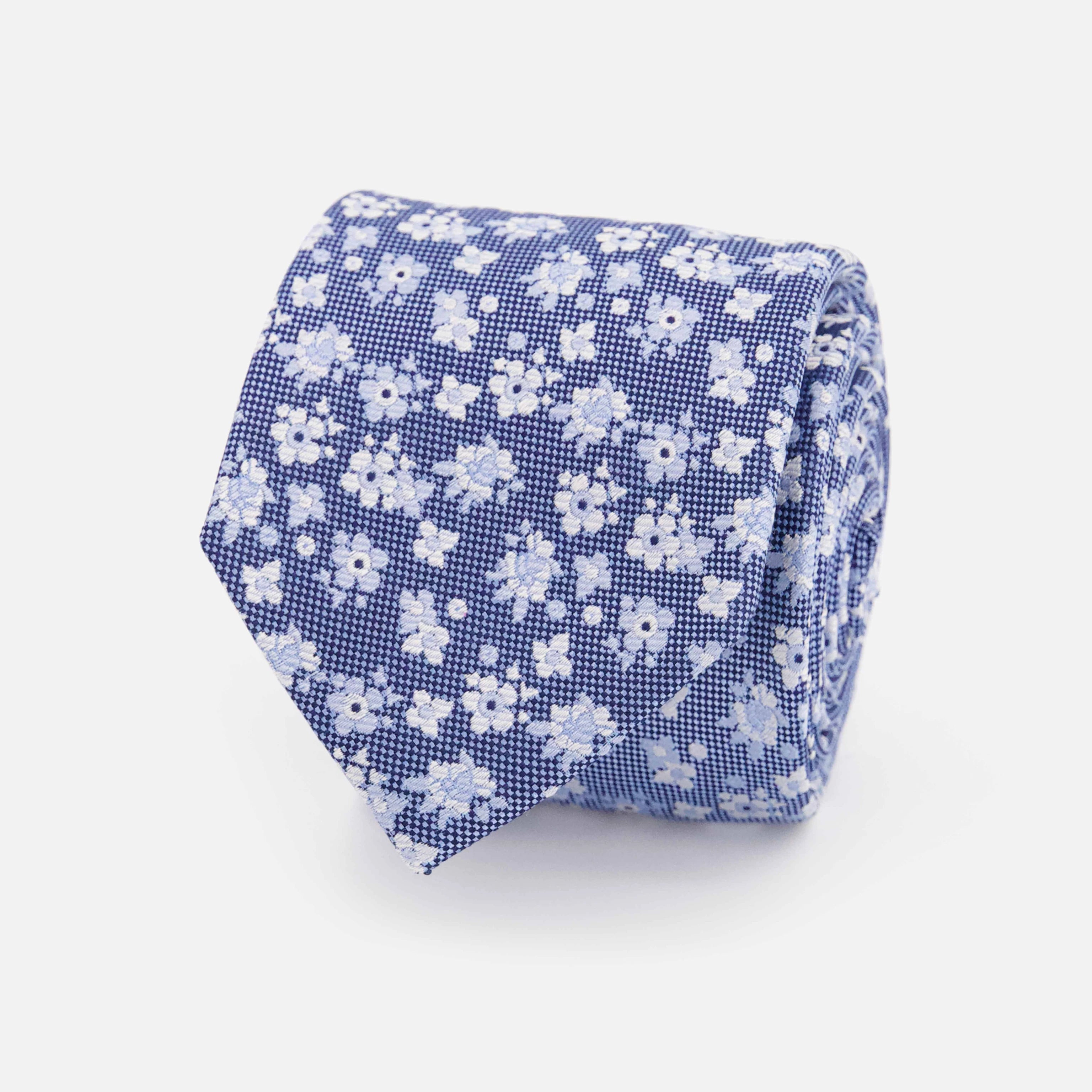 Marguerite Floral Navy Tie