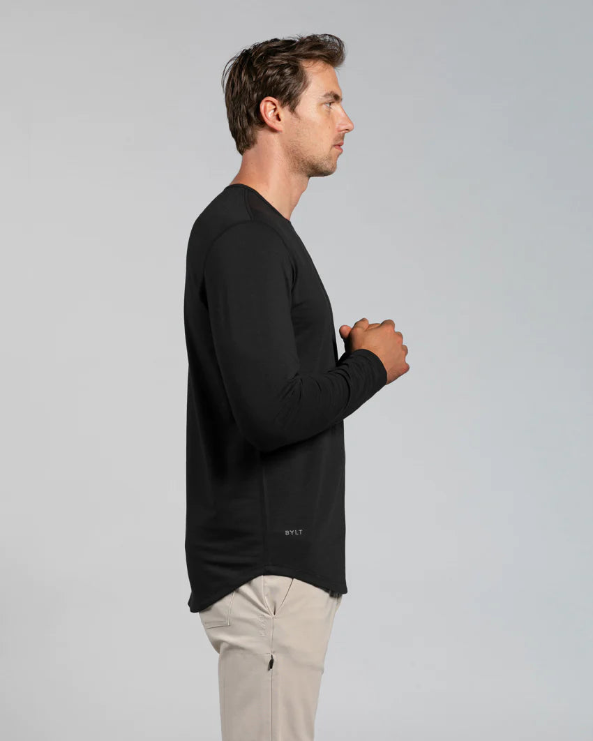 Drop-Cut Long Sleeve