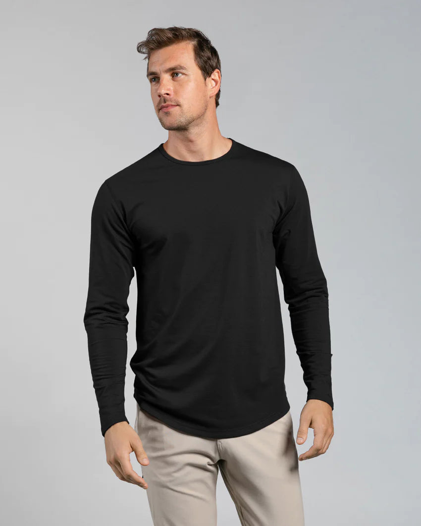 Drop-Cut Long Sleeve