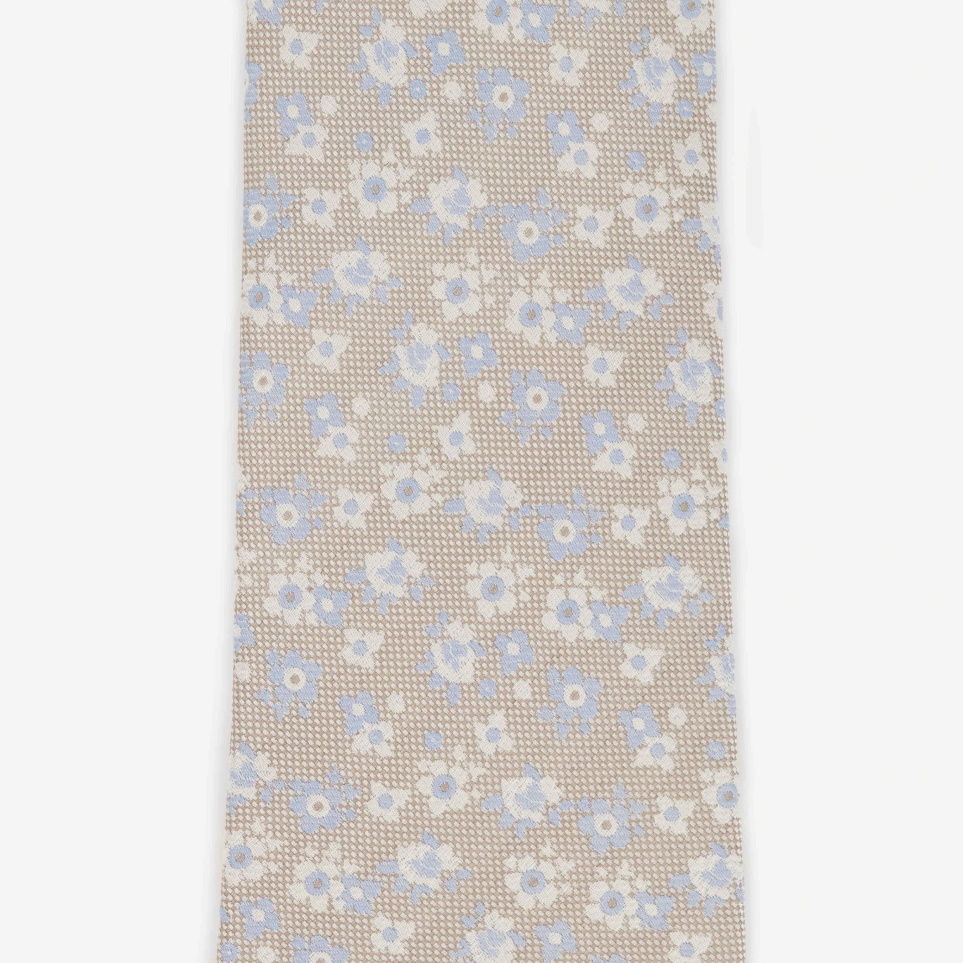 Marguerite Floral Light Champagne Tie