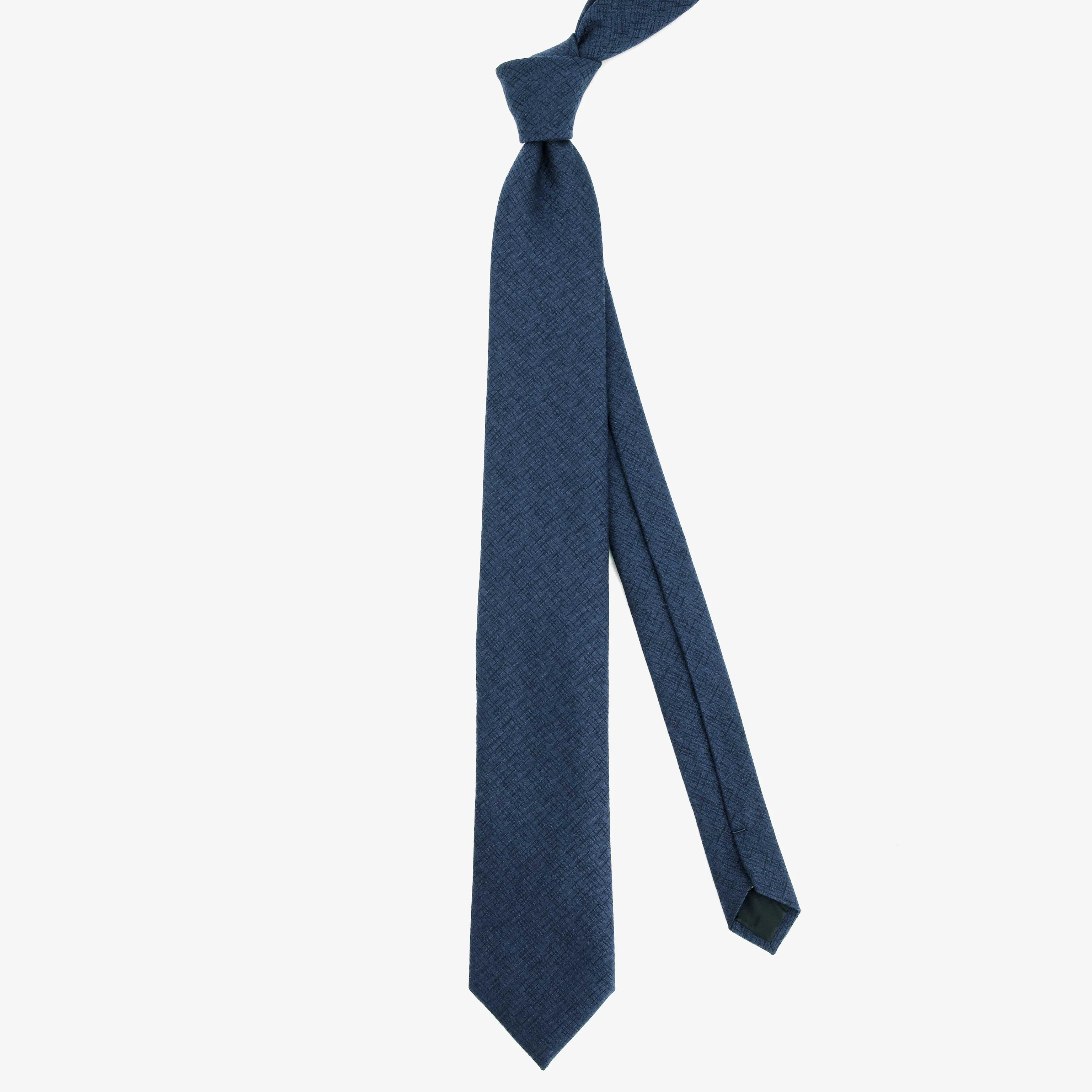 Pebble Solid Denim Blue Tie