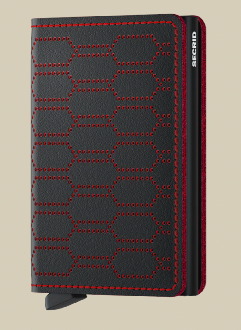 Fuel Black & Red Slim Wallet