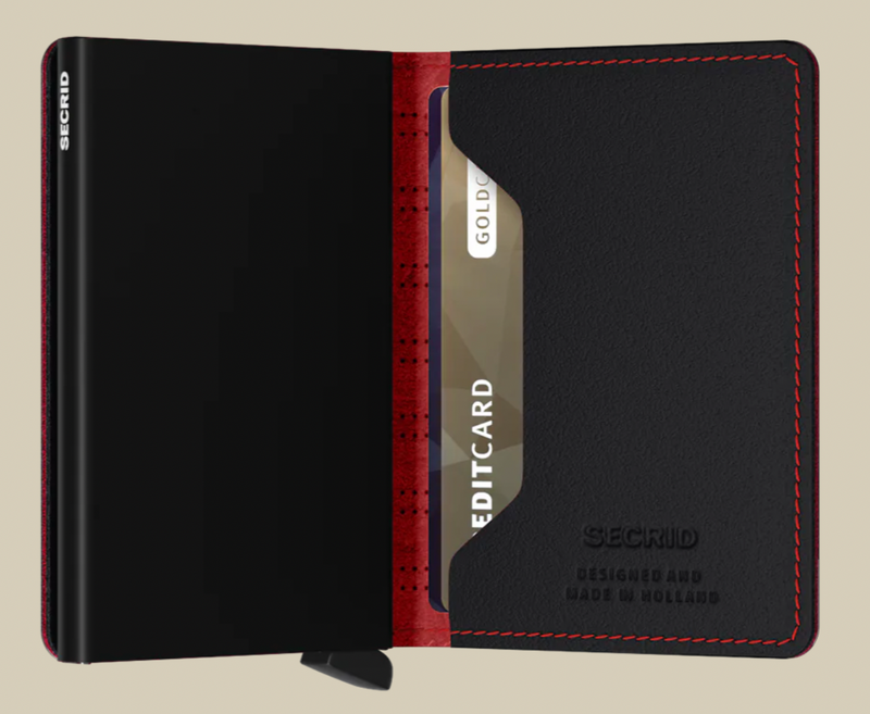 Fuel Black & Red Slim Wallet