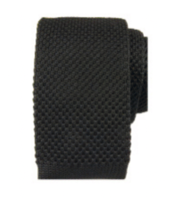 Black Knit Tie