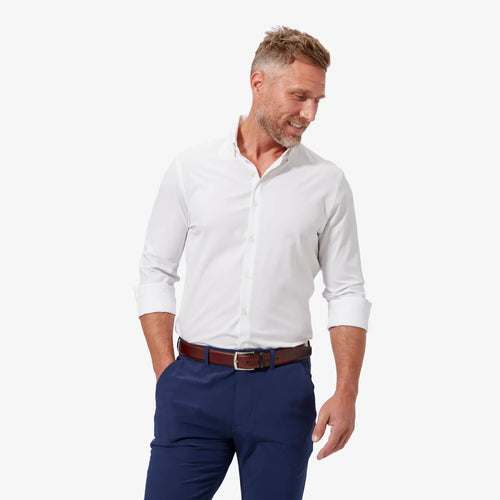 Mizzen+Main | Leeward White Dress Shirt | White