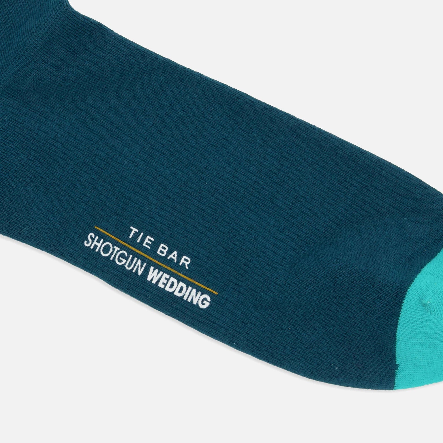 Shotgun Wedding Pineapple Dark Teal Dress Socks